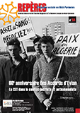 Une de 'Repères', n° 64 janvier 2022 Auteurs : IRHS-CGT. 'Repères', n° 64, janvier 2022