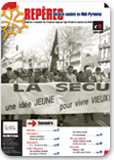 Une de 'Repères', n° 18, juillet 2010. Auteurs : Christine Fages/IRHS-CGT. 'Repères', n°18, juillet 2010.